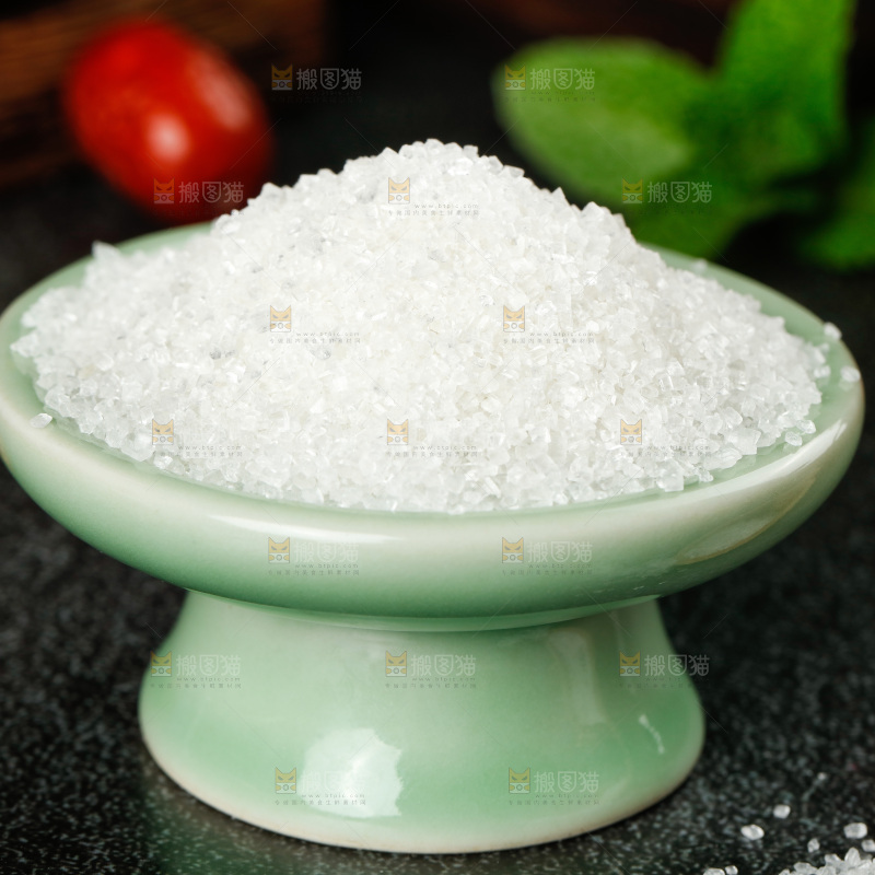 深底上的白砂糖