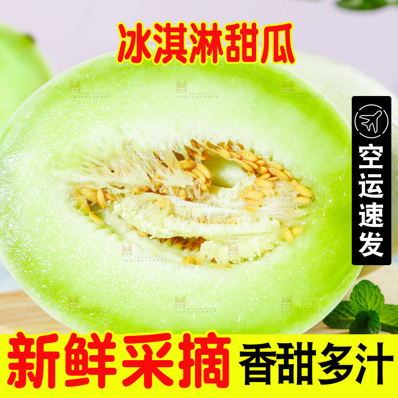 浅底上的玉菇甜瓜