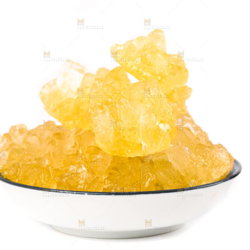 白底上的黄冰糖