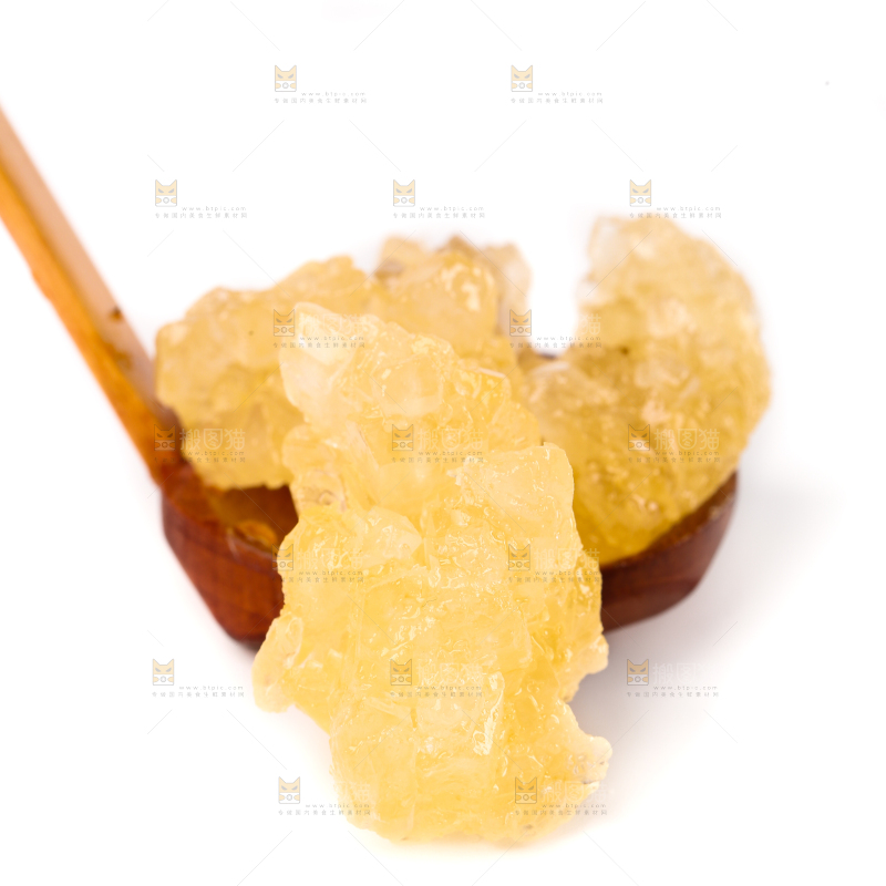 白底上的黄冰糖