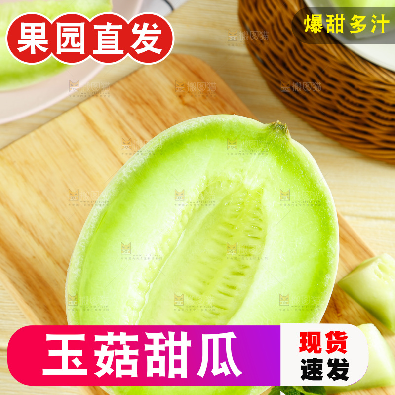 浅底上的玉菇甜瓜