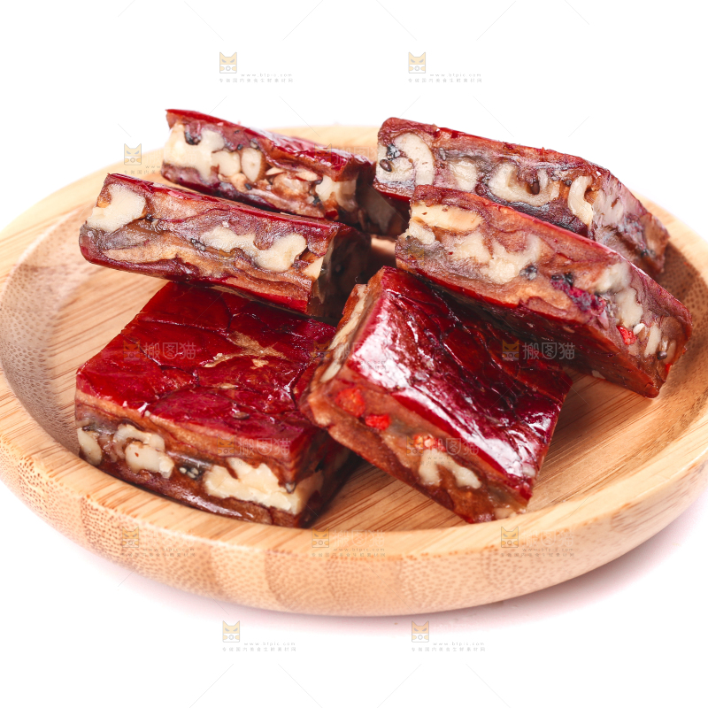 白底上的夹心派