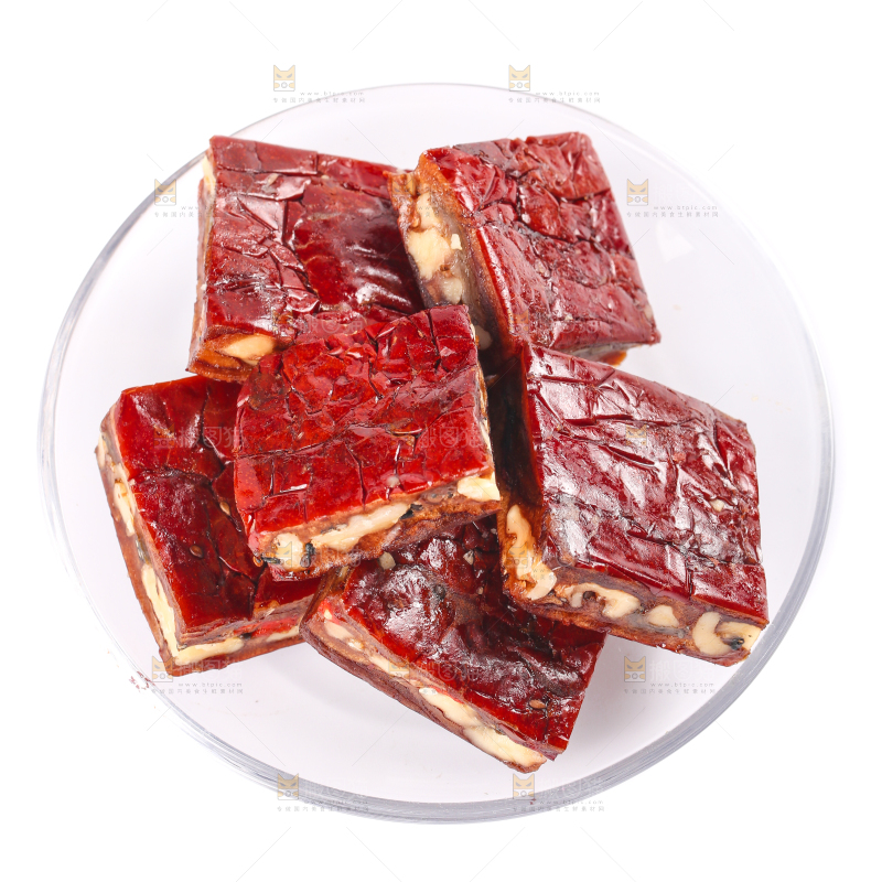 白底上的夹心派