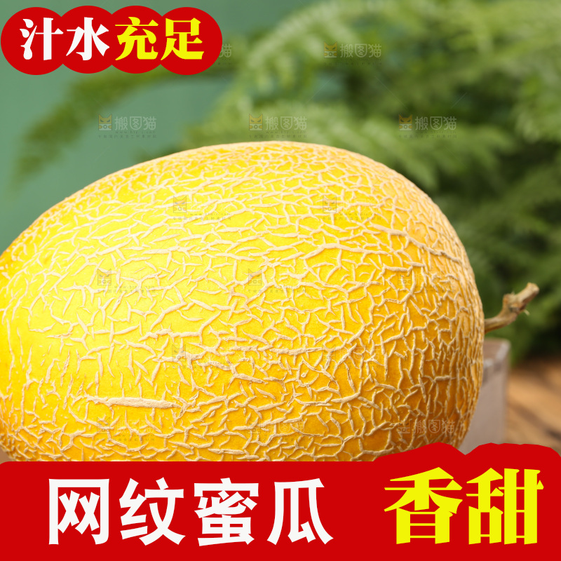 深底上的黄皮哈密瓜