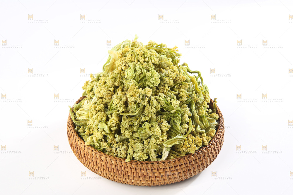 白底上的干花菜