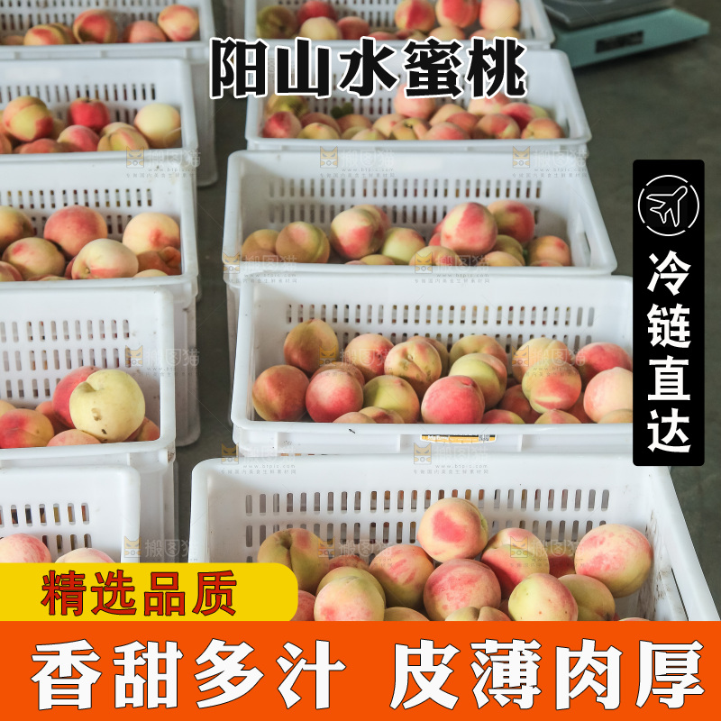 手里拿着现摘水蜜桃