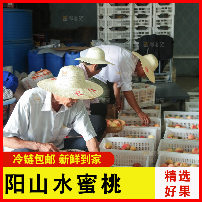 手里拿着现摘水蜜桃