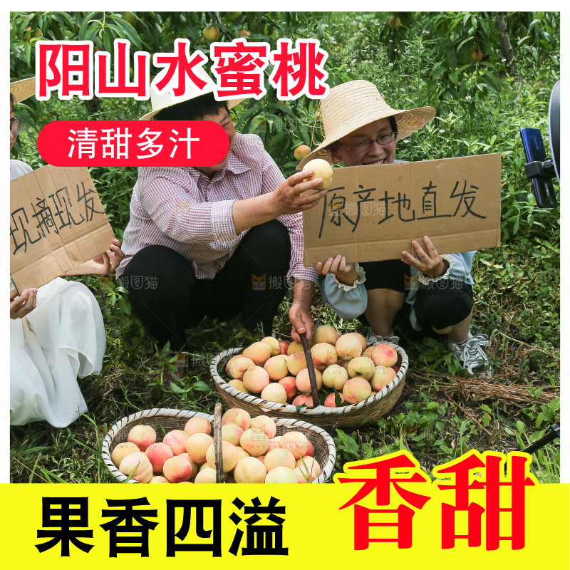 手里拿着现摘水蜜桃