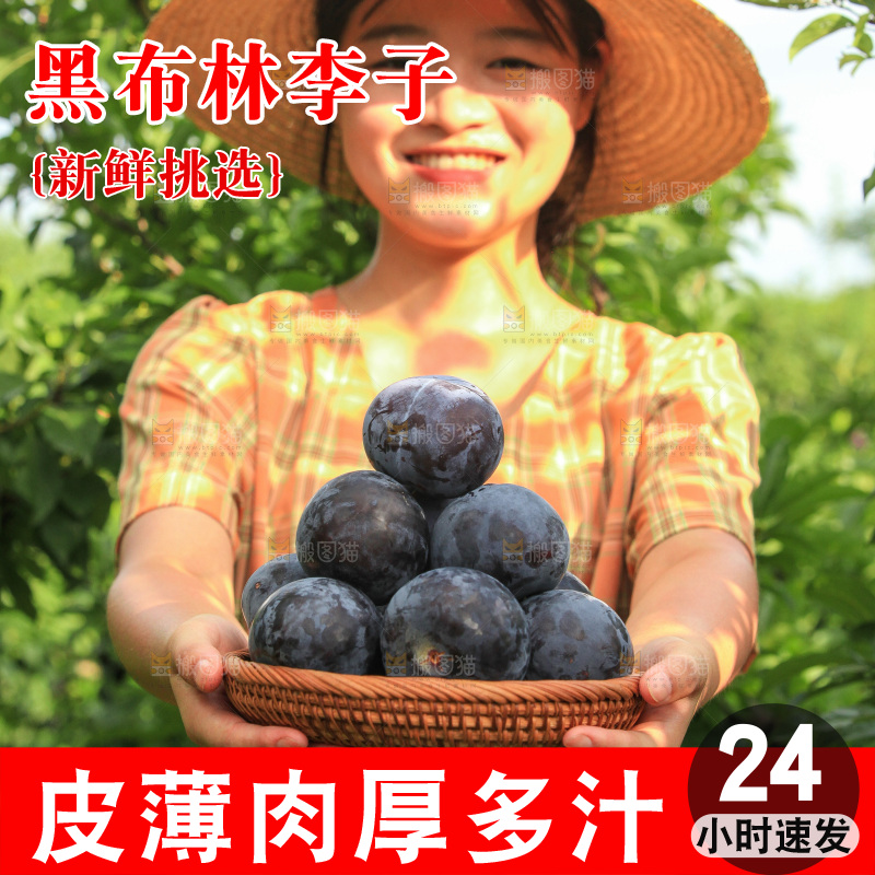 新鲜现摘黑布林