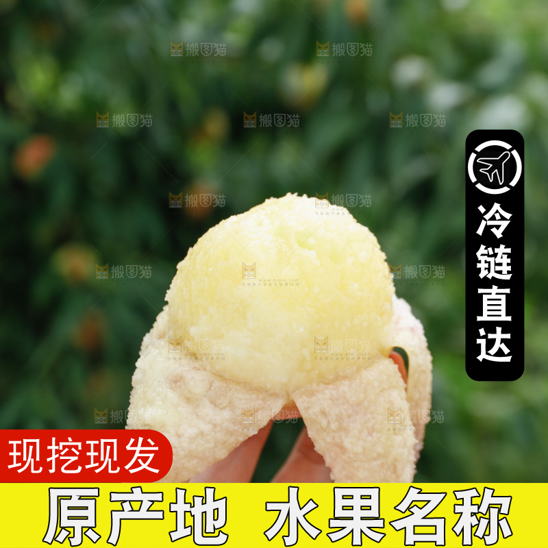 手里拿着现摘水蜜桃