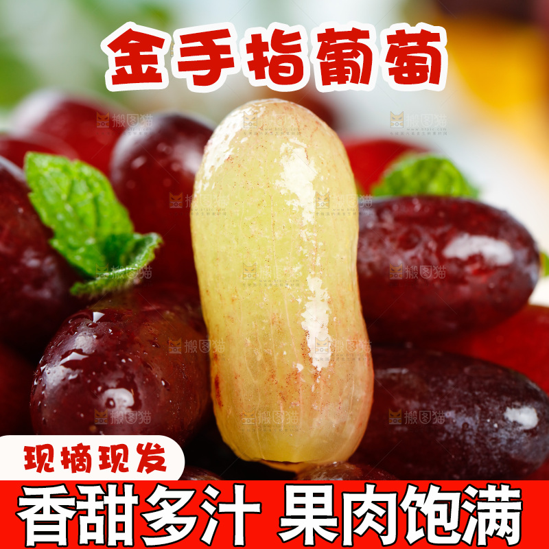 浅底上的金手指葡萄