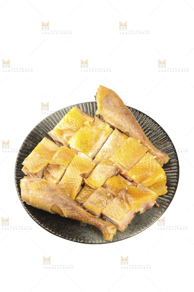 白底上的风干鸡