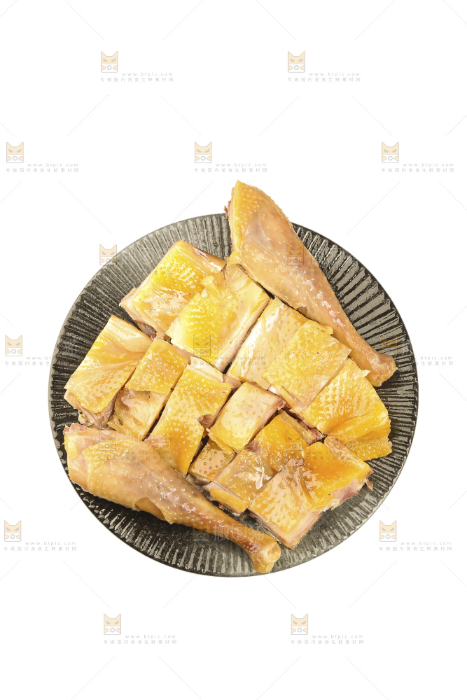 白底上的风干鸡