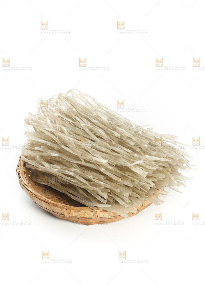白底上的手工红薯粉