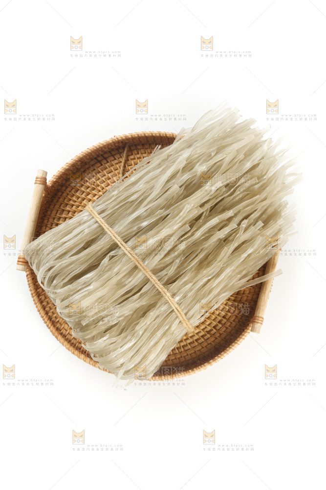 白底上的手工红薯粉