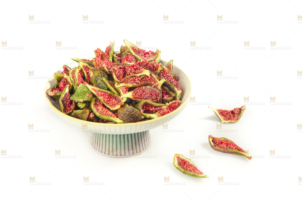 白底上的无花果脯