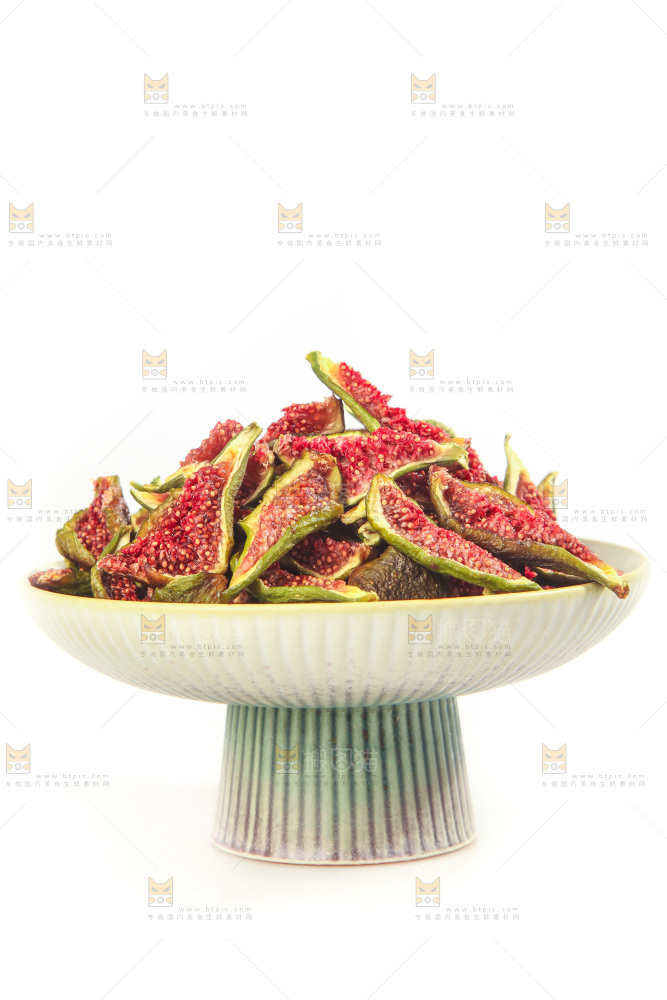 白底上的无花果脯