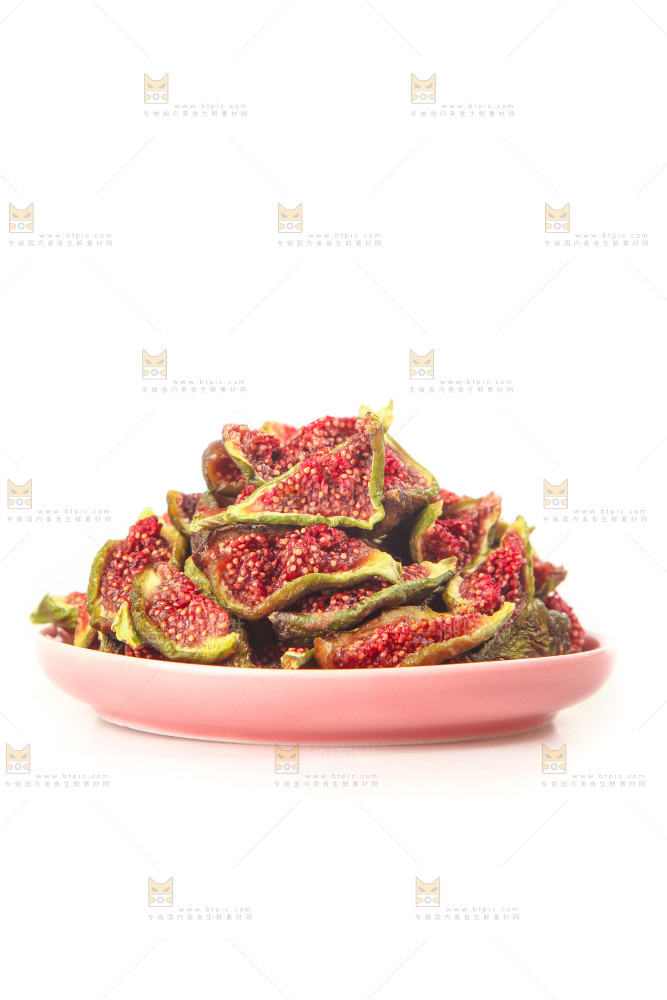 白底上的无花果脯