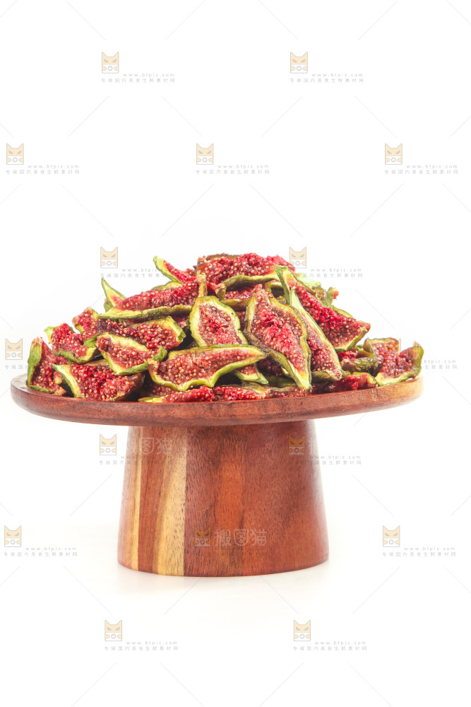 白底上的无花果脯