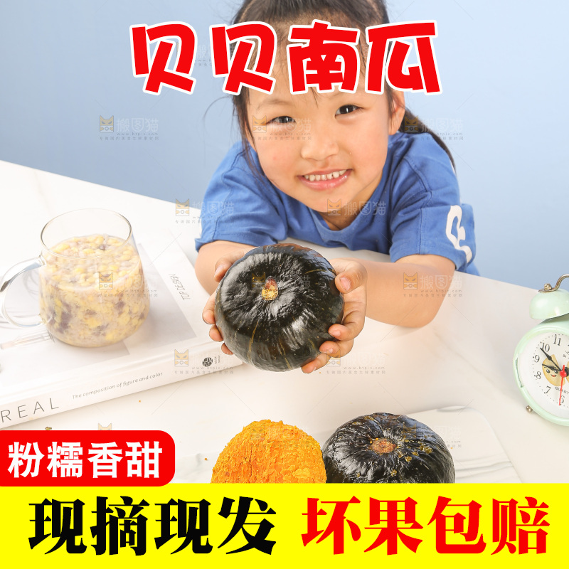 浅底上的贝贝南瓜