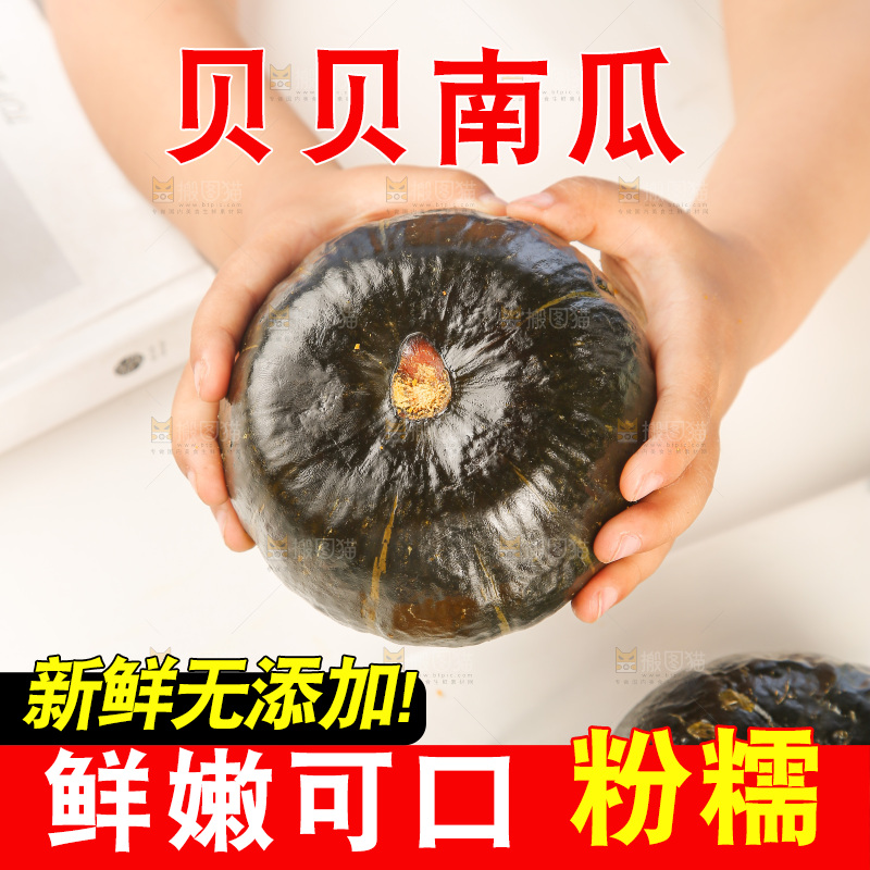 浅底上的贝贝南瓜