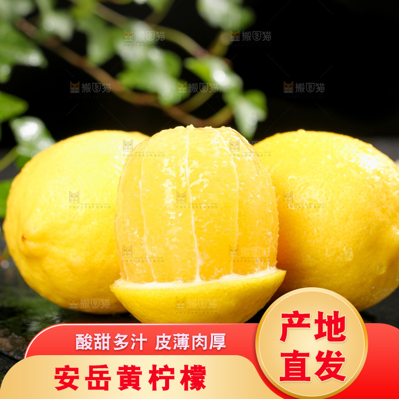 深底上的安岳黄柠檬