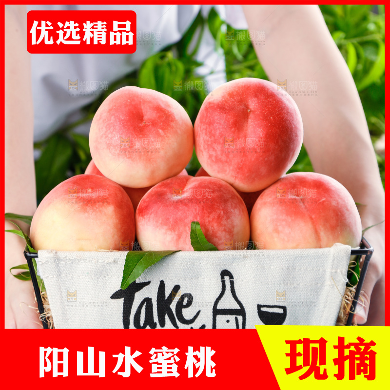 浅底上的阳山水蜜桃