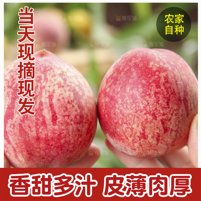 木底上的胭脂红桃子