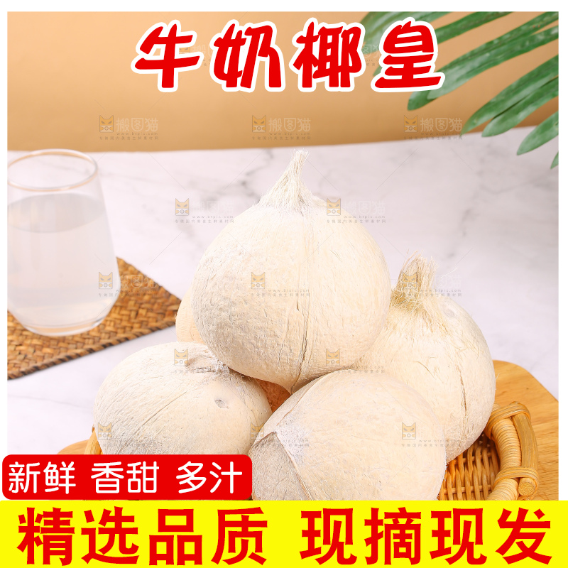 浅底上的牛奶椰皇
