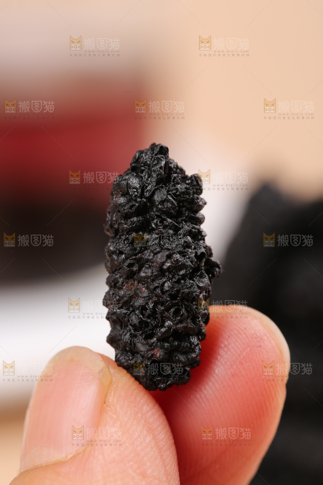浅底上的桑葚干