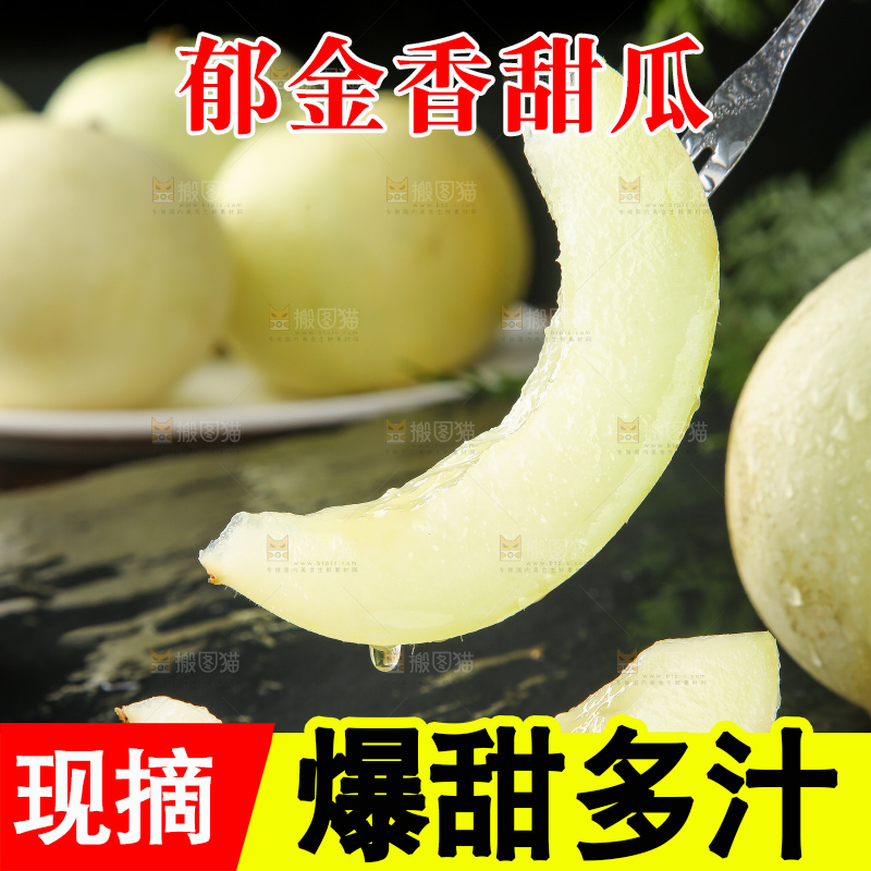 深底上的郁金香甜瓜