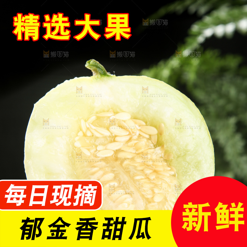 深底上的郁金香甜瓜