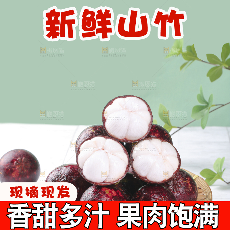 浅底上的泰国山竹