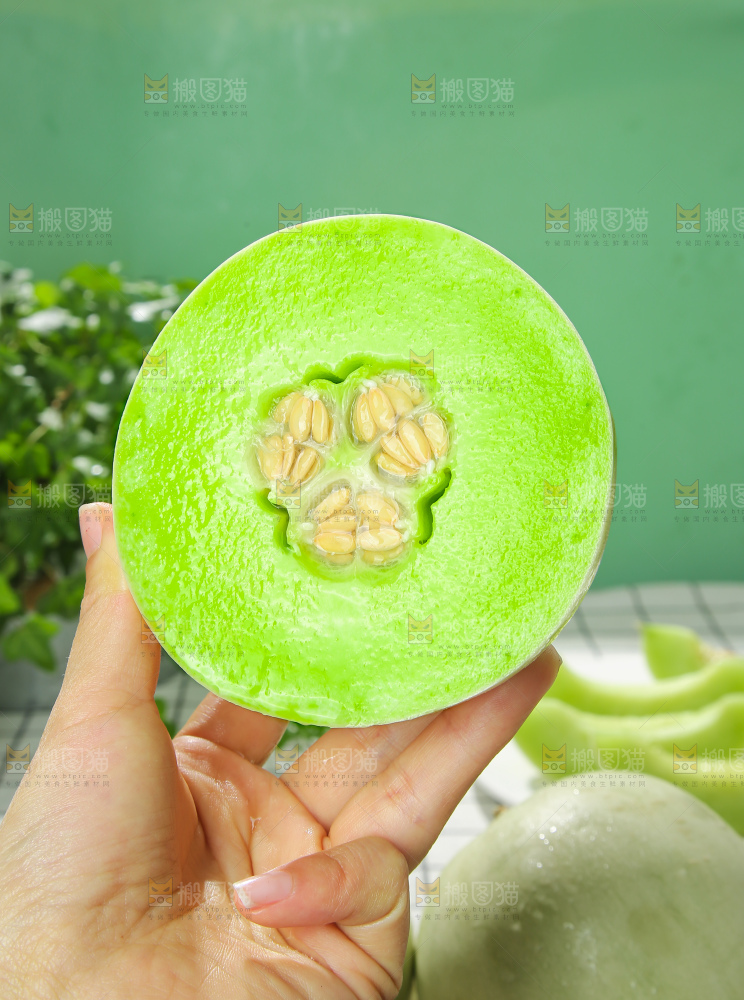 浅底上的玉菇甜瓜