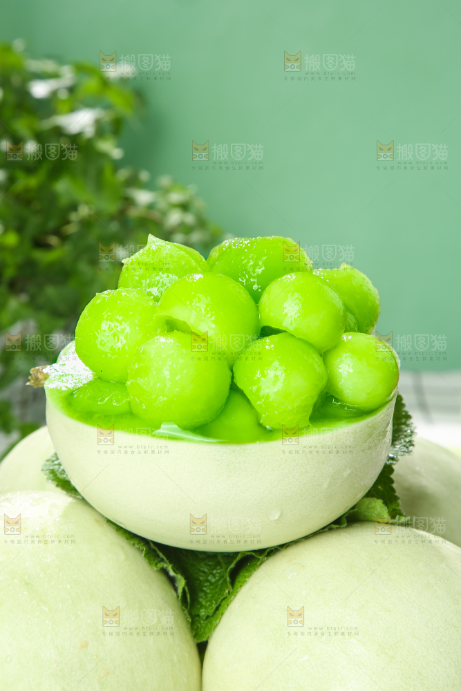 浅底上的玉菇甜瓜