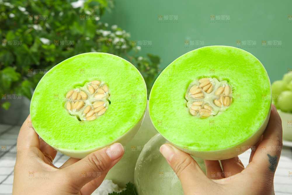 浅底上的玉菇甜瓜