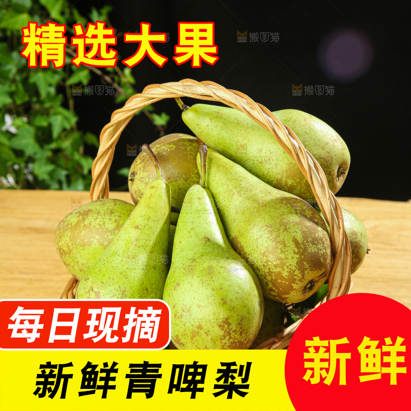 木底上的青啤梨