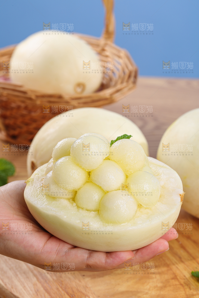木底上的阎良甜瓜