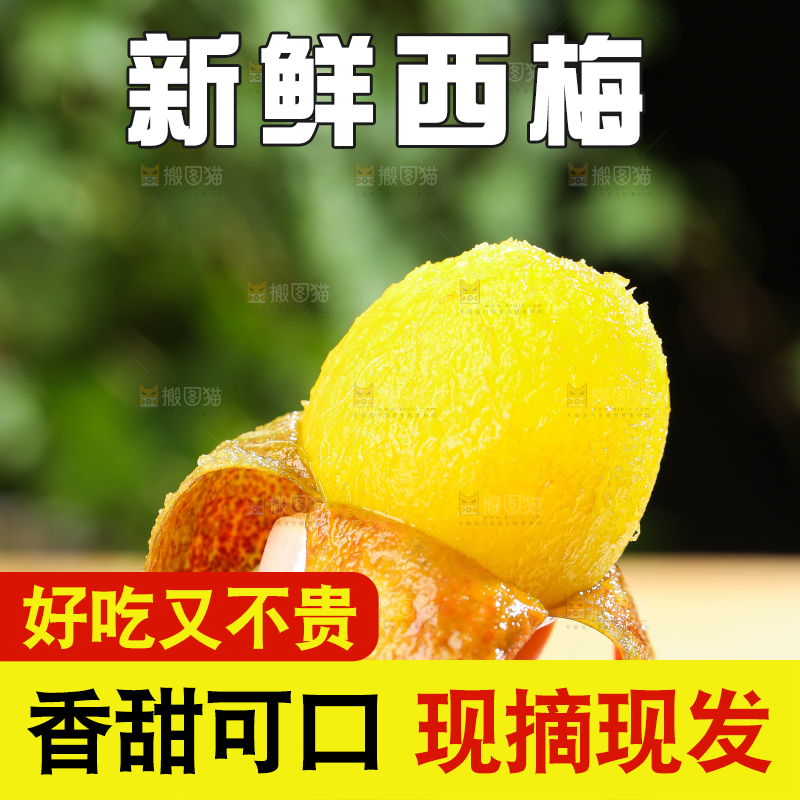 手里拿着新鲜西梅