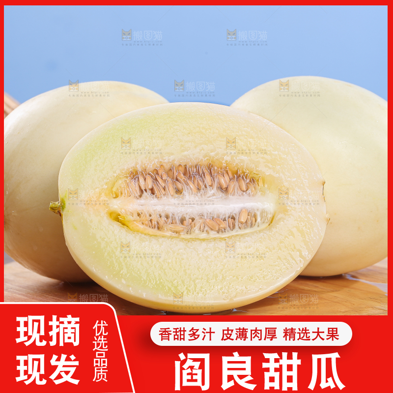 木底上的阎良甜瓜