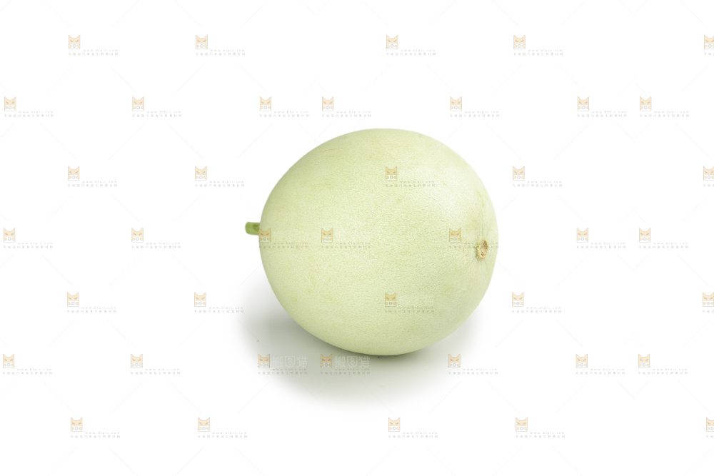 白底上的玉菇甜瓜