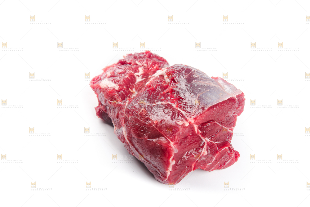 白底上的牛腱子