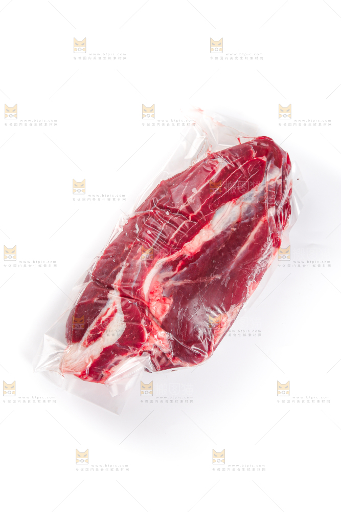 白底上的牛腱子