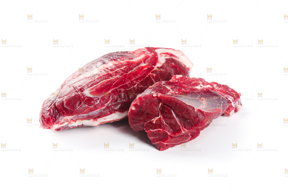 白底上的牛腱子