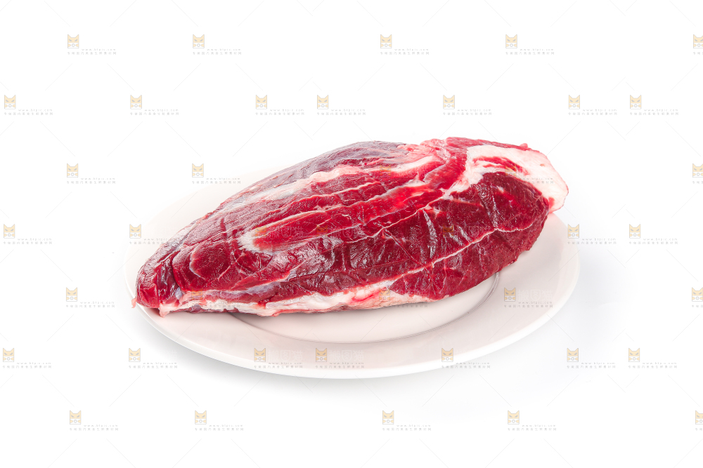 白底上的牛腱子