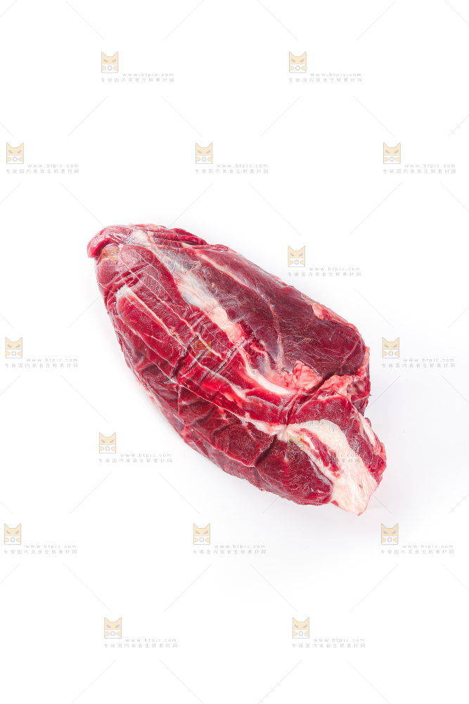 白底上的牛腱子