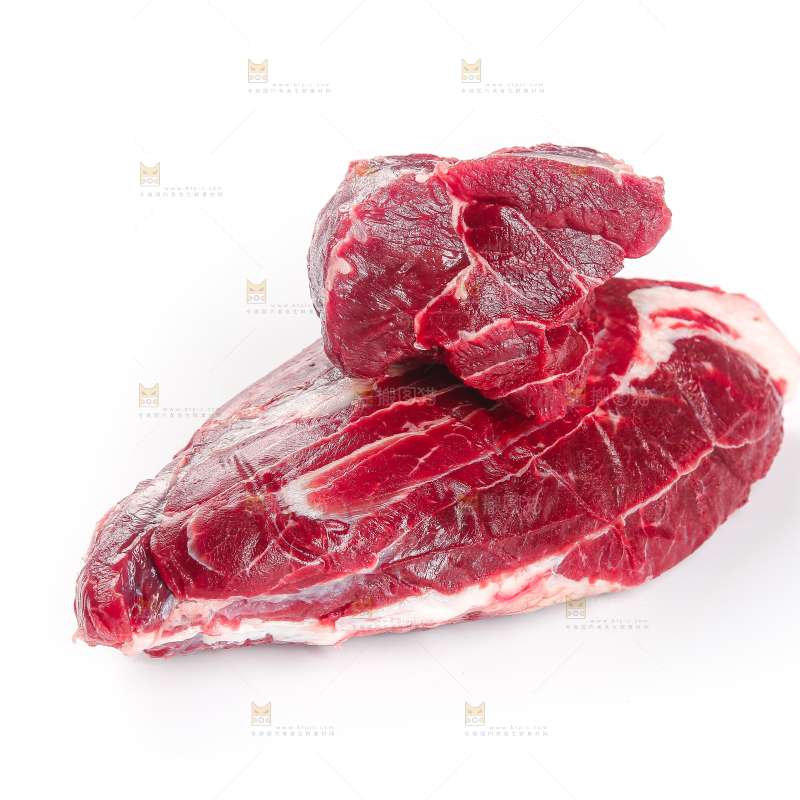 白底上的牛腱子