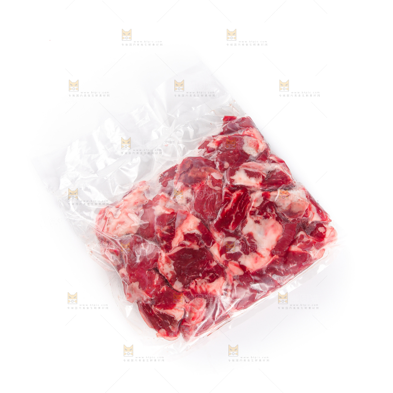 白底上的牛腱子