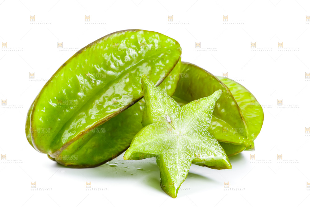 白底上的漳州杨桃