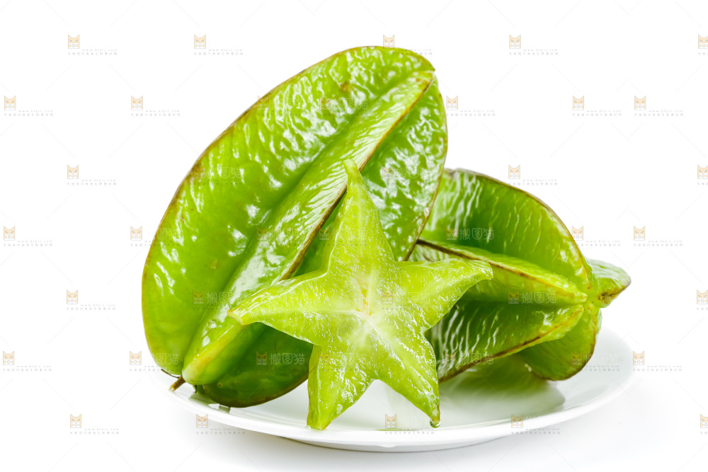 白底上的漳州杨桃